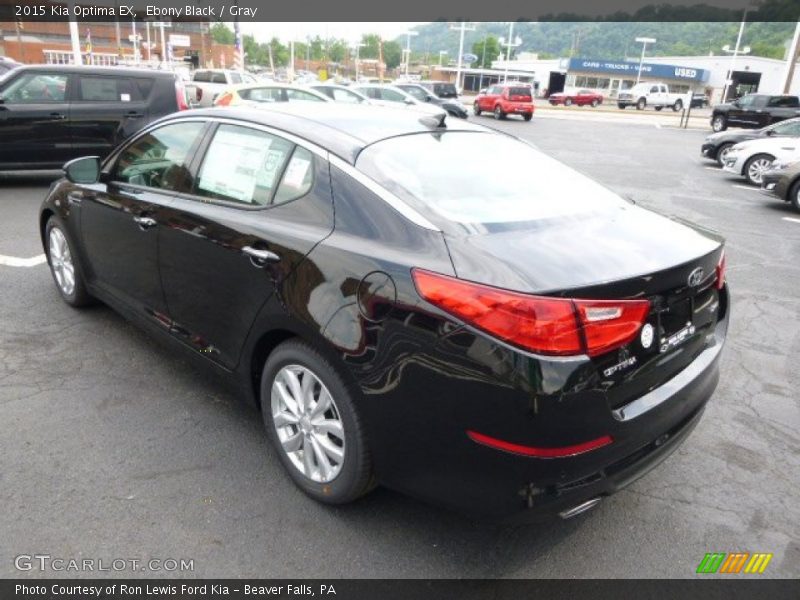 Ebony Black / Gray 2015 Kia Optima EX