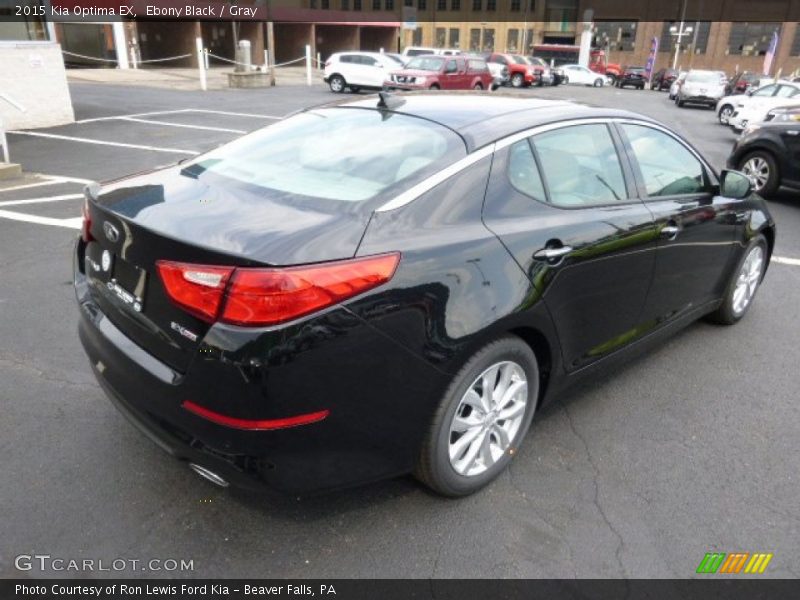 Ebony Black / Gray 2015 Kia Optima EX