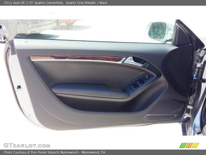 Quartz Grey Metallic / Black 2011 Audi A5 2.0T quattro Convertible