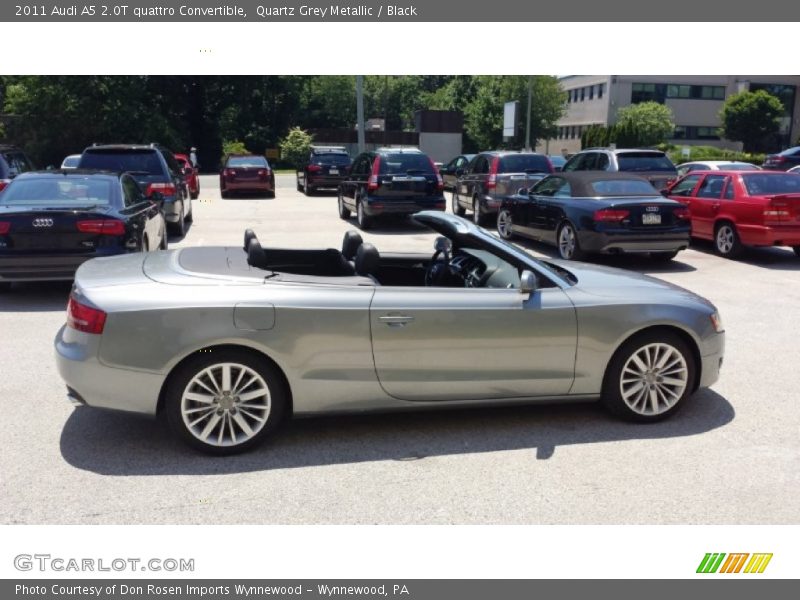 Quartz Grey Metallic / Black 2011 Audi A5 2.0T quattro Convertible