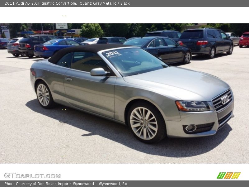 Quartz Grey Metallic / Black 2011 Audi A5 2.0T quattro Convertible