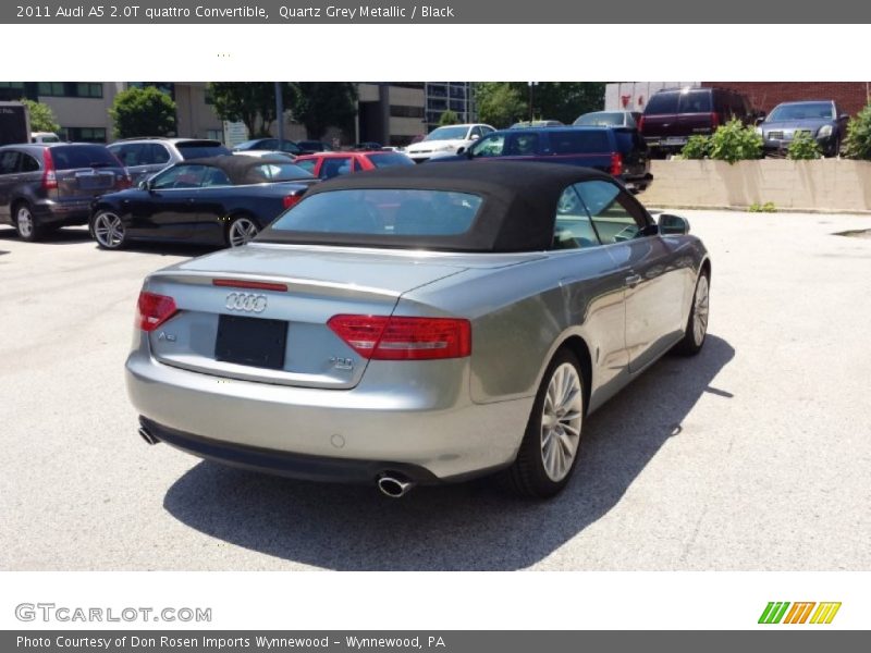 Quartz Grey Metallic / Black 2011 Audi A5 2.0T quattro Convertible