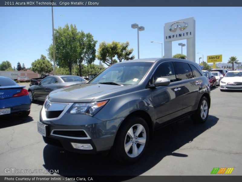 Grigio Metallic / Ebony 2011 Acura MDX Technology