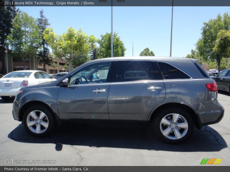 Grigio Metallic / Ebony 2011 Acura MDX Technology