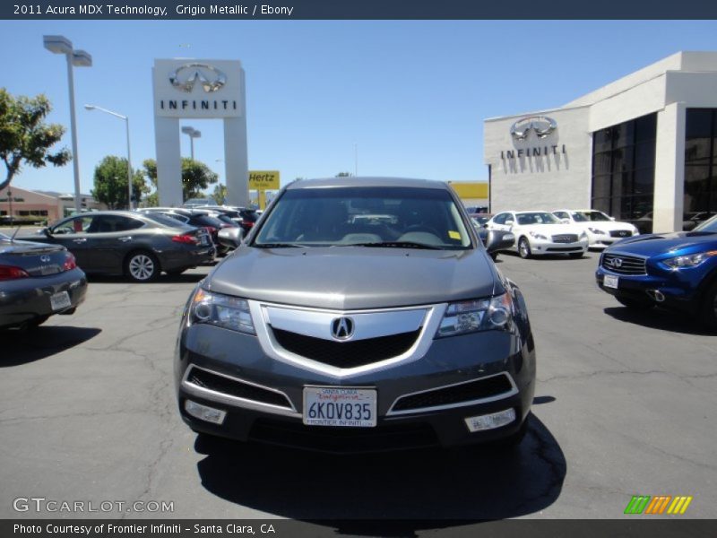 Grigio Metallic / Ebony 2011 Acura MDX Technology