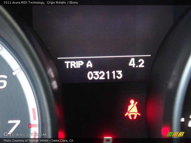 Grigio Metallic / Ebony 2011 Acura MDX Technology