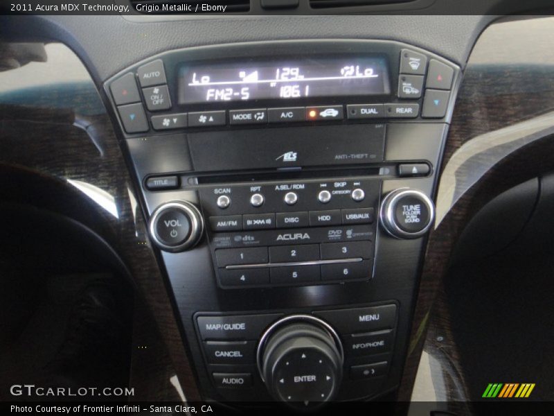 Grigio Metallic / Ebony 2011 Acura MDX Technology