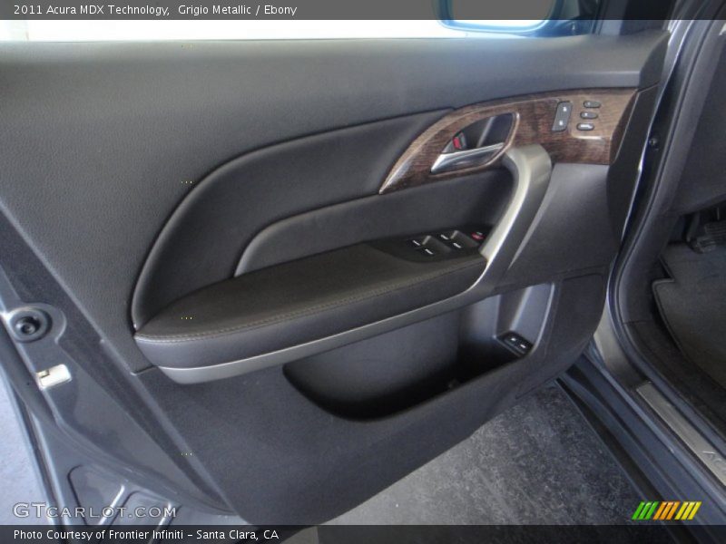 Grigio Metallic / Ebony 2011 Acura MDX Technology
