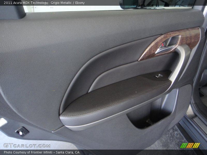 Grigio Metallic / Ebony 2011 Acura MDX Technology