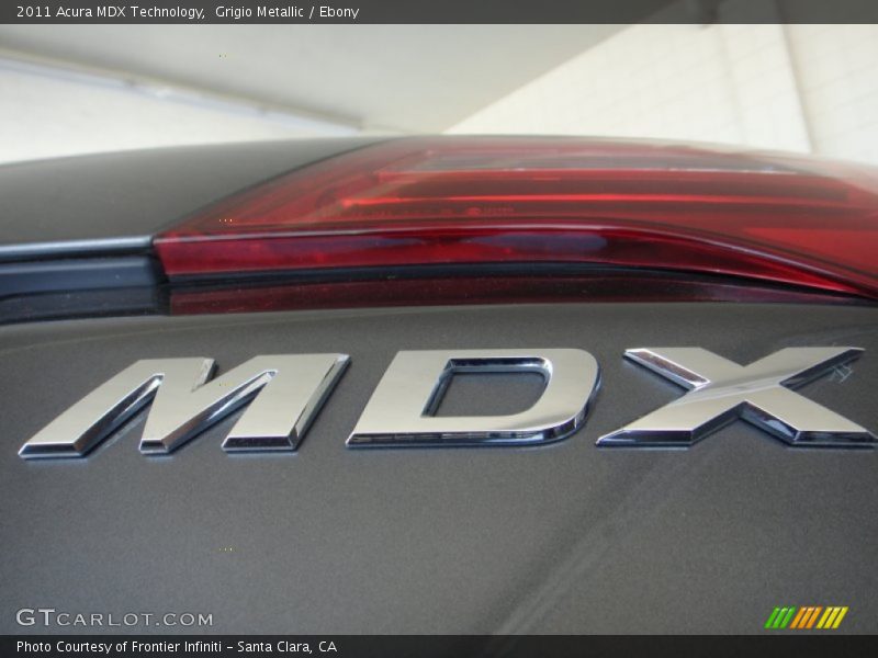 Grigio Metallic / Ebony 2011 Acura MDX Technology
