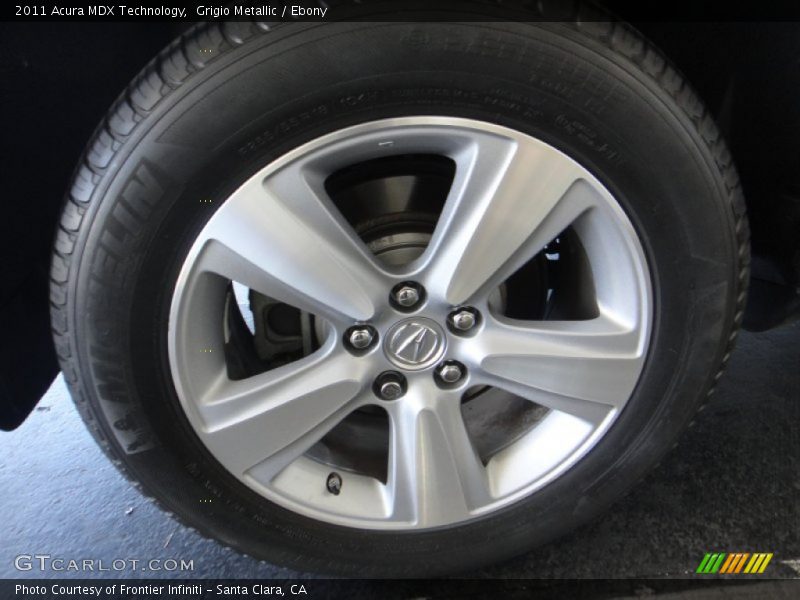 Grigio Metallic / Ebony 2011 Acura MDX Technology