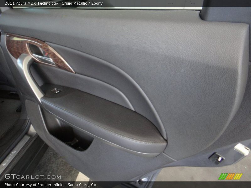 Grigio Metallic / Ebony 2011 Acura MDX Technology