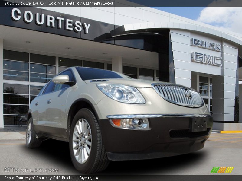 Gold Mist Metallic / Cashmere/Cocoa 2010 Buick Enclave CX