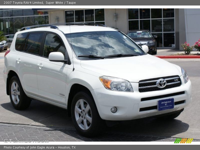 Super White / Taupe 2007 Toyota RAV4 Limited