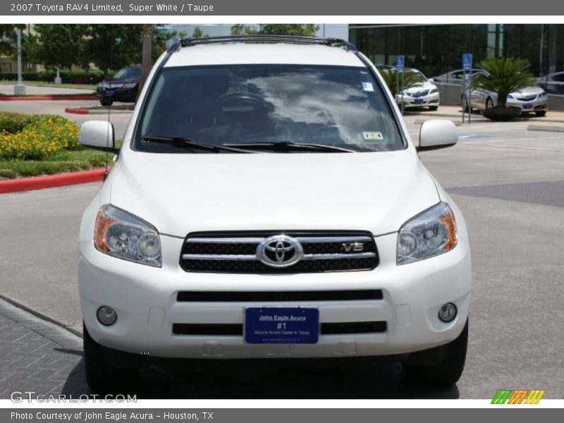 Super White / Taupe 2007 Toyota RAV4 Limited