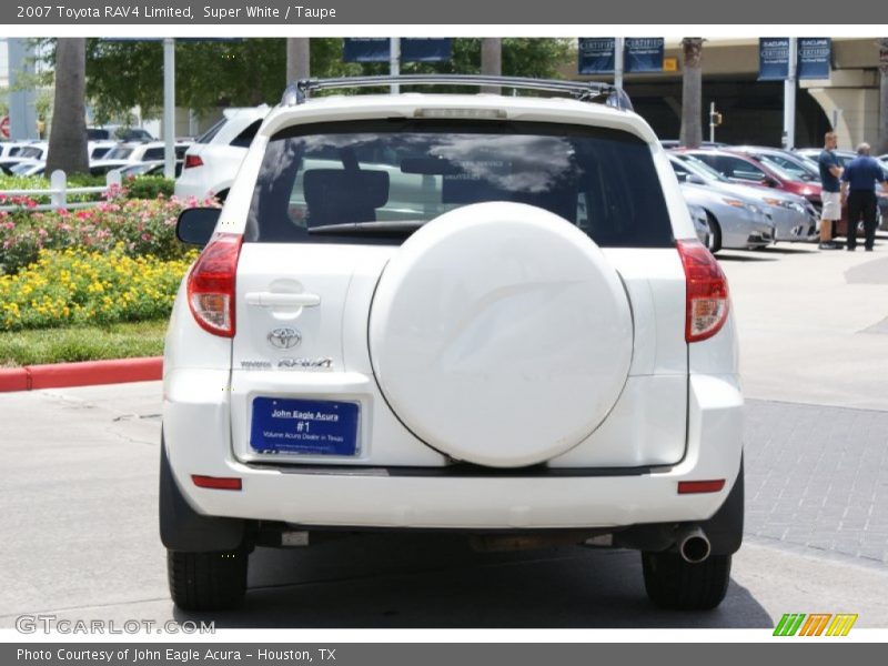 Super White / Taupe 2007 Toyota RAV4 Limited