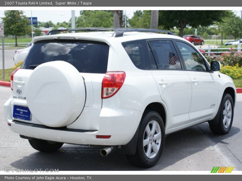 Super White / Taupe 2007 Toyota RAV4 Limited