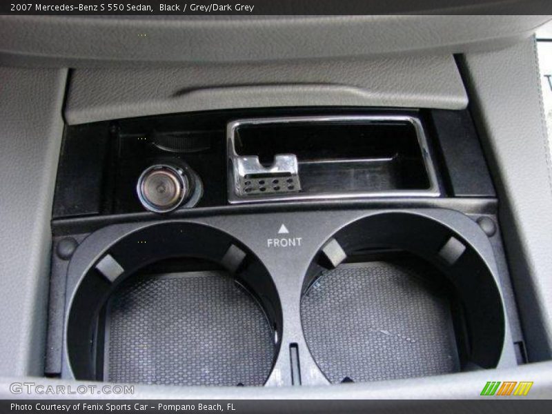 Black / Grey/Dark Grey 2007 Mercedes-Benz S 550 Sedan