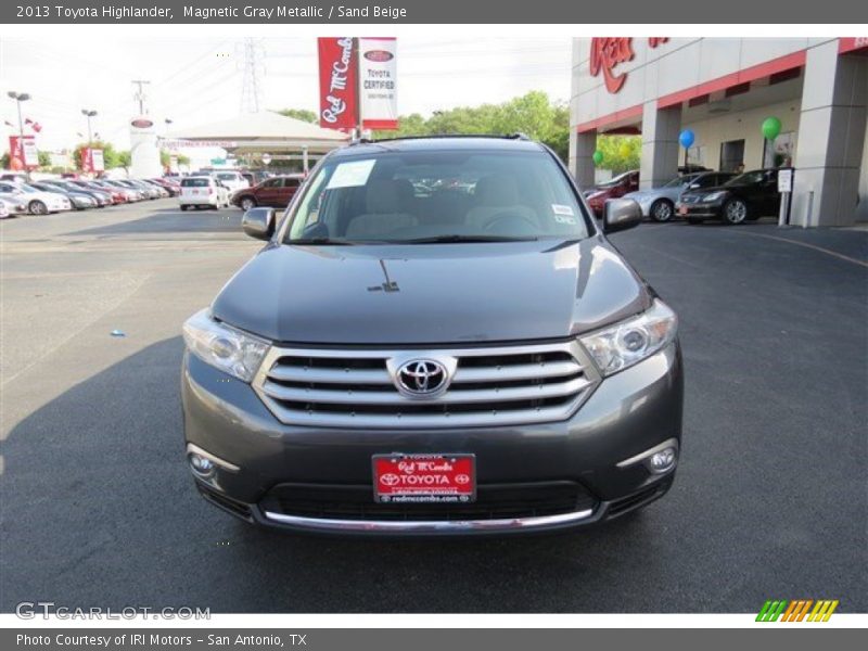 Magnetic Gray Metallic / Sand Beige 2013 Toyota Highlander
