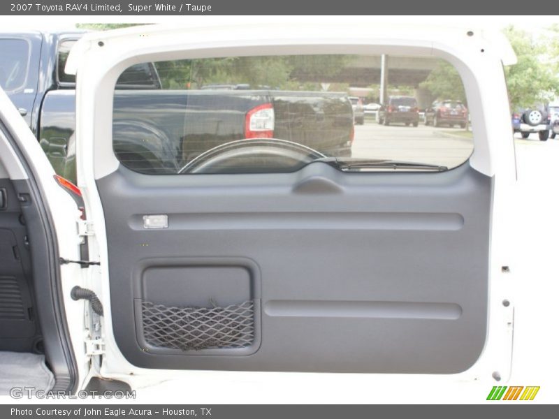 Super White / Taupe 2007 Toyota RAV4 Limited