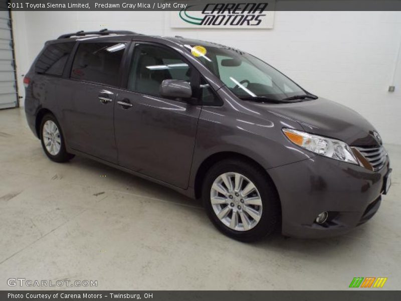 Predawn Gray Mica / Light Gray 2011 Toyota Sienna Limited