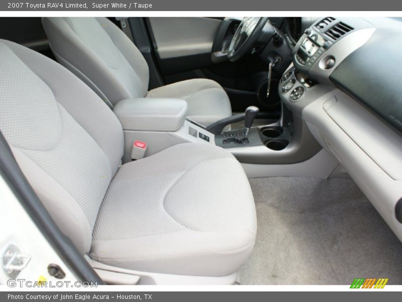 Super White / Taupe 2007 Toyota RAV4 Limited