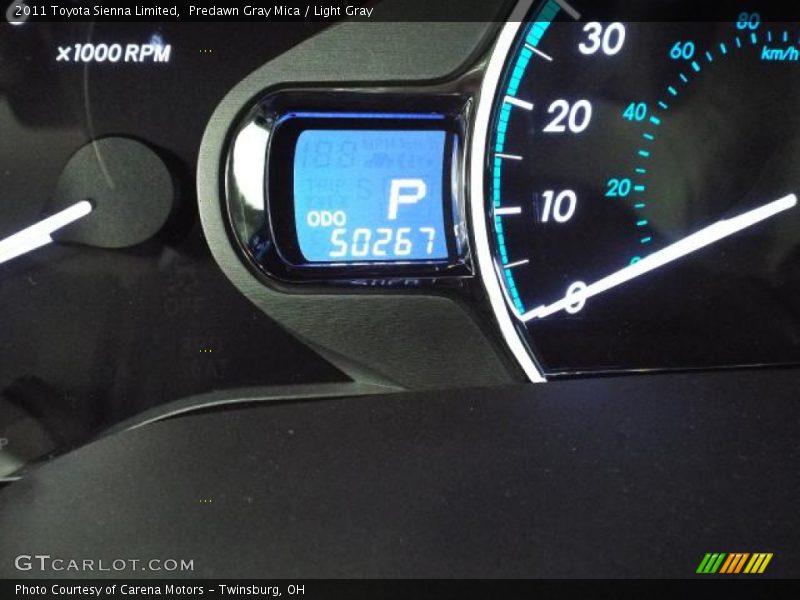 Predawn Gray Mica / Light Gray 2011 Toyota Sienna Limited