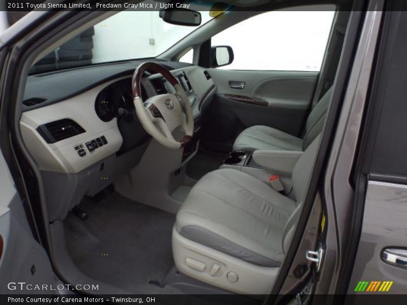 Predawn Gray Mica / Light Gray 2011 Toyota Sienna Limited