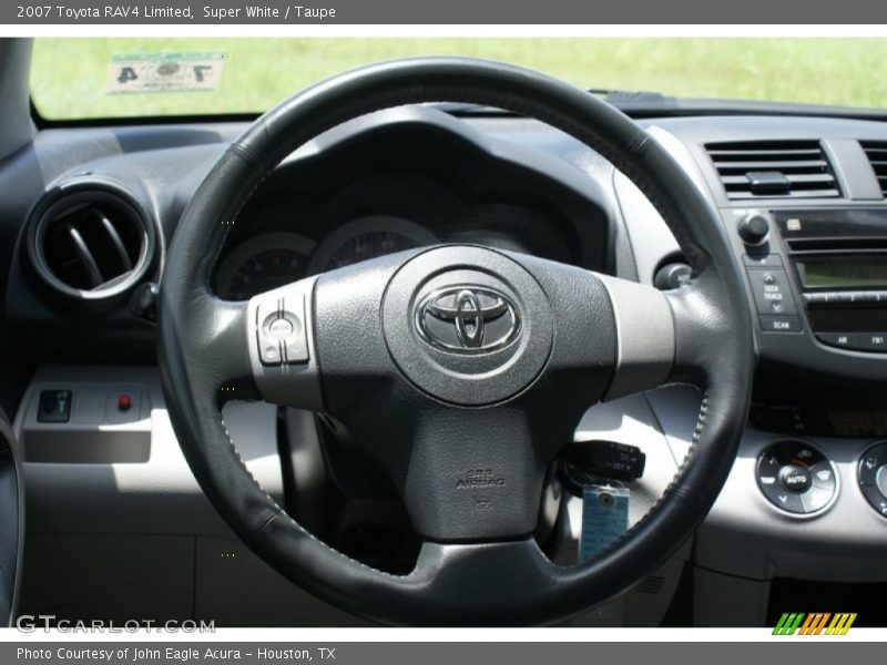 Super White / Taupe 2007 Toyota RAV4 Limited