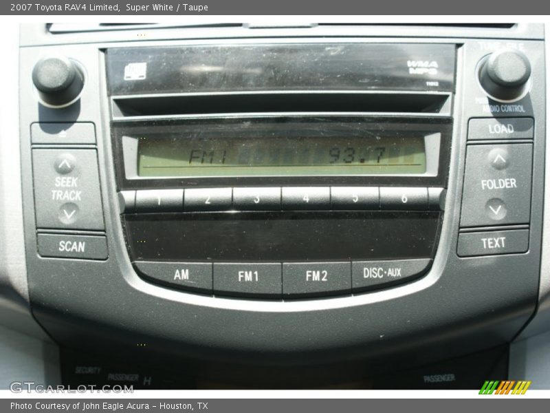 Super White / Taupe 2007 Toyota RAV4 Limited