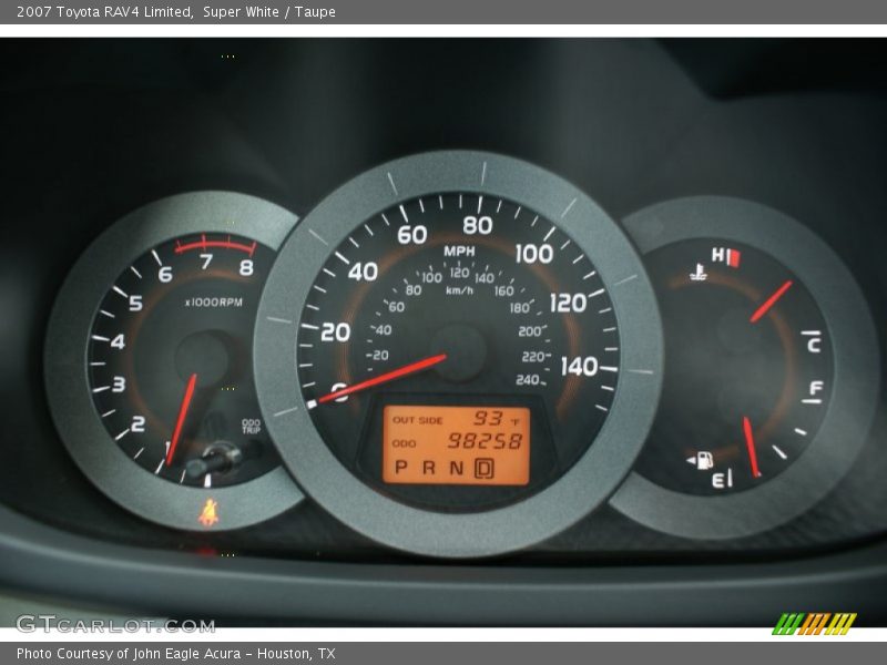 Super White / Taupe 2007 Toyota RAV4 Limited