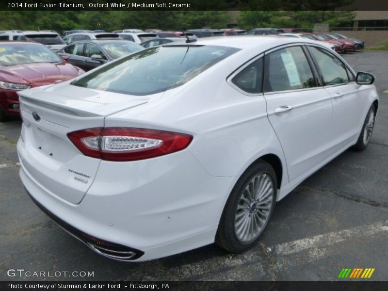 Oxford White / Medium Soft Ceramic 2014 Ford Fusion Titanium
