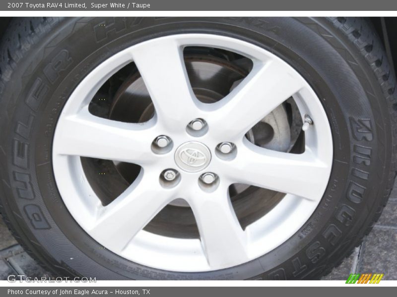 Super White / Taupe 2007 Toyota RAV4 Limited