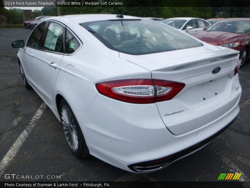 Oxford White / Medium Soft Ceramic 2014 Ford Fusion Titanium