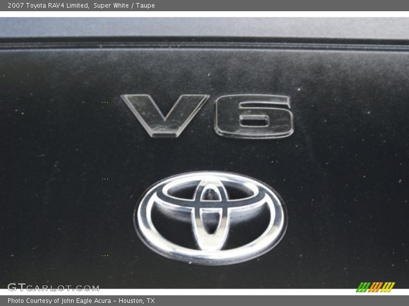 Super White / Taupe 2007 Toyota RAV4 Limited