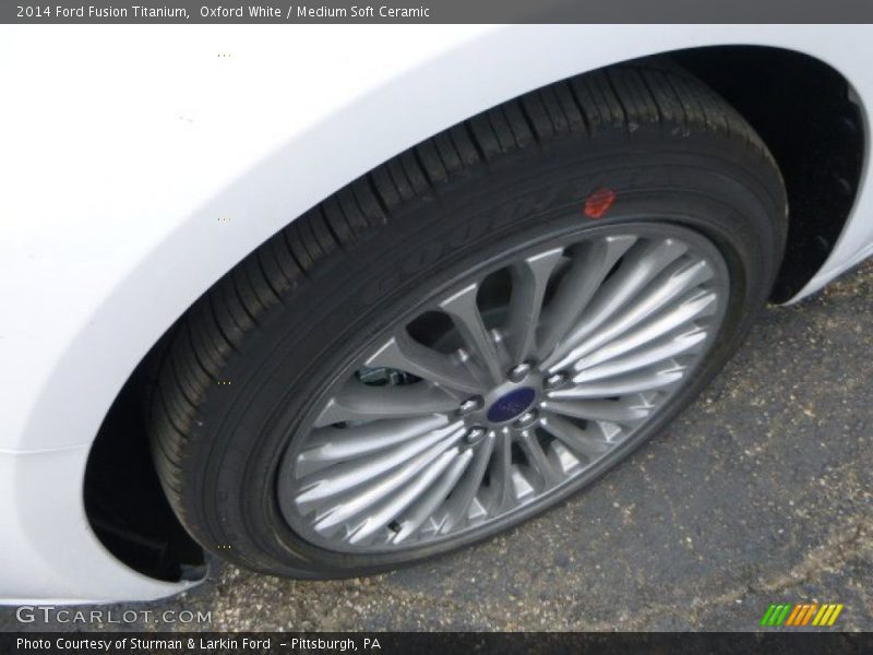 Oxford White / Medium Soft Ceramic 2014 Ford Fusion Titanium