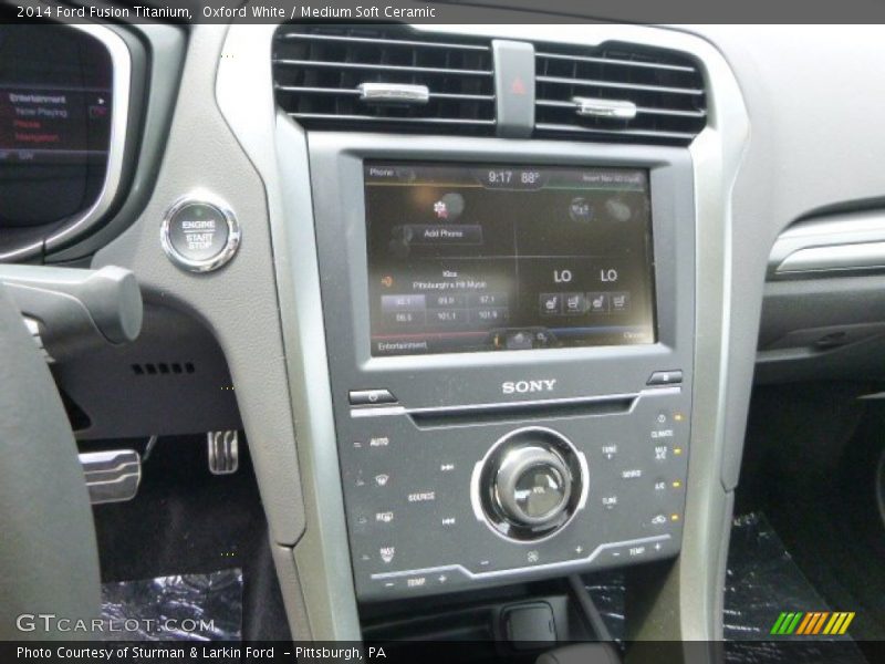 Oxford White / Medium Soft Ceramic 2014 Ford Fusion Titanium