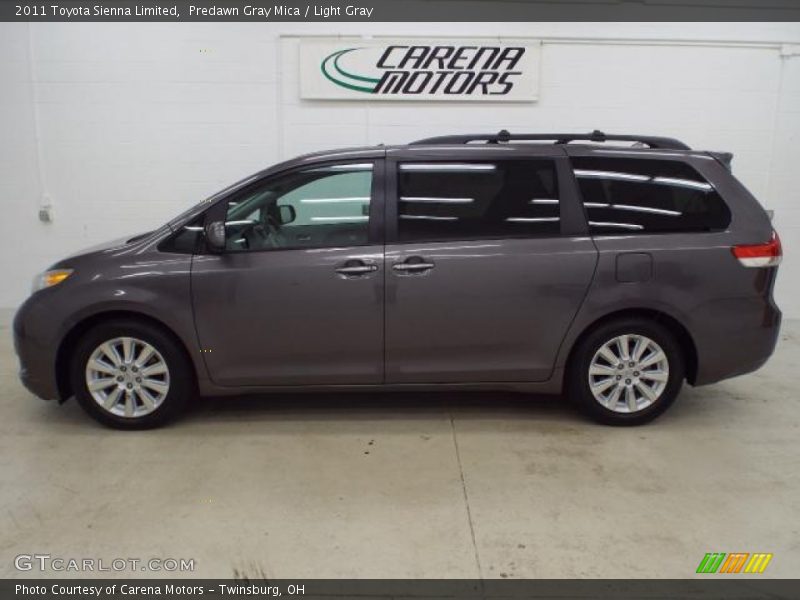 Predawn Gray Mica / Light Gray 2011 Toyota Sienna Limited