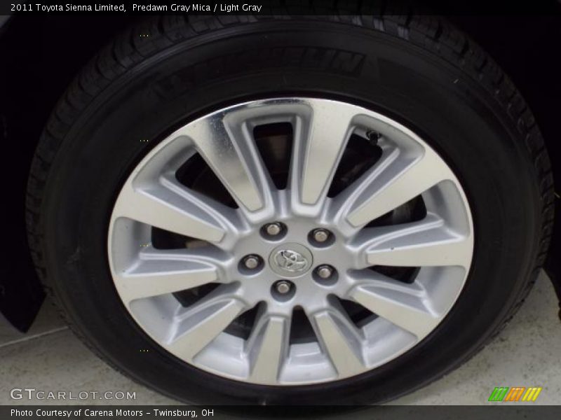 Predawn Gray Mica / Light Gray 2011 Toyota Sienna Limited