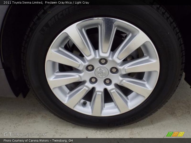 Predawn Gray Mica / Light Gray 2011 Toyota Sienna Limited