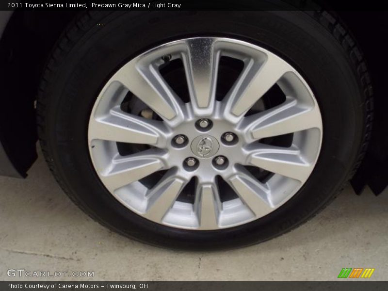 Predawn Gray Mica / Light Gray 2011 Toyota Sienna Limited