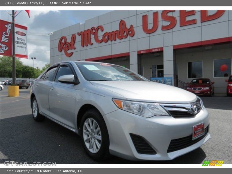 Classic Silver Metallic / Ash 2012 Toyota Camry LE