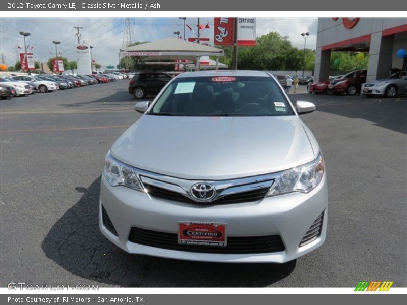 Classic Silver Metallic / Ash 2012 Toyota Camry LE