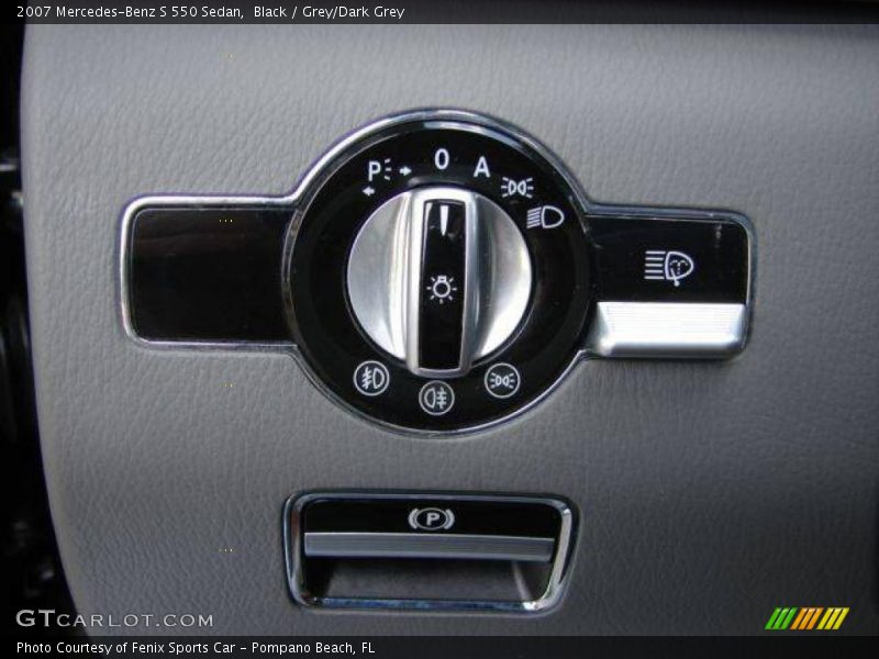 Black / Grey/Dark Grey 2007 Mercedes-Benz S 550 Sedan