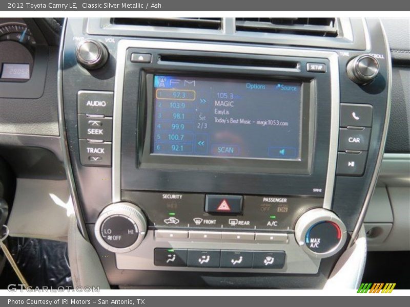 Classic Silver Metallic / Ash 2012 Toyota Camry LE