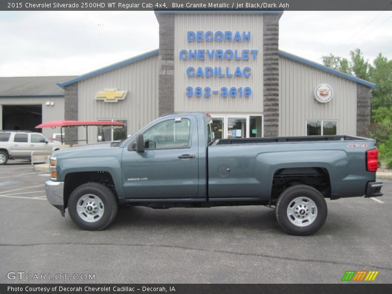 Blue Granite Metallic / Jet Black/Dark Ash 2015 Chevrolet Silverado 2500HD WT Regular Cab 4x4