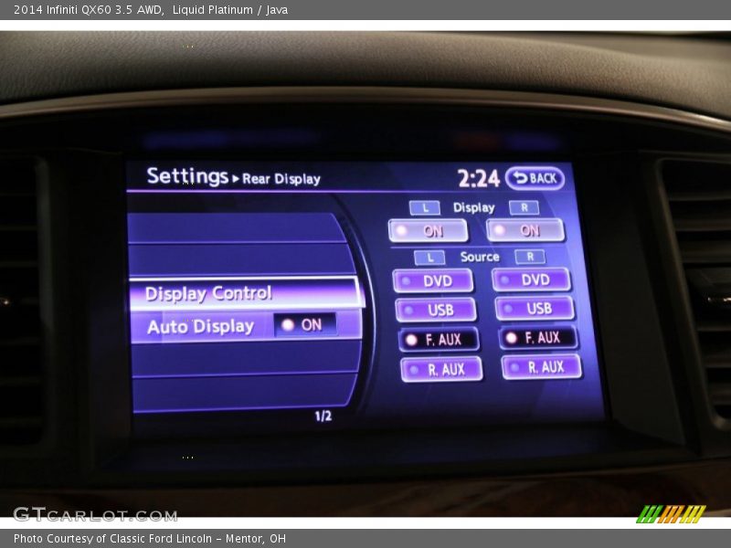 Liquid Platinum / Java 2014 Infiniti QX60 3.5 AWD