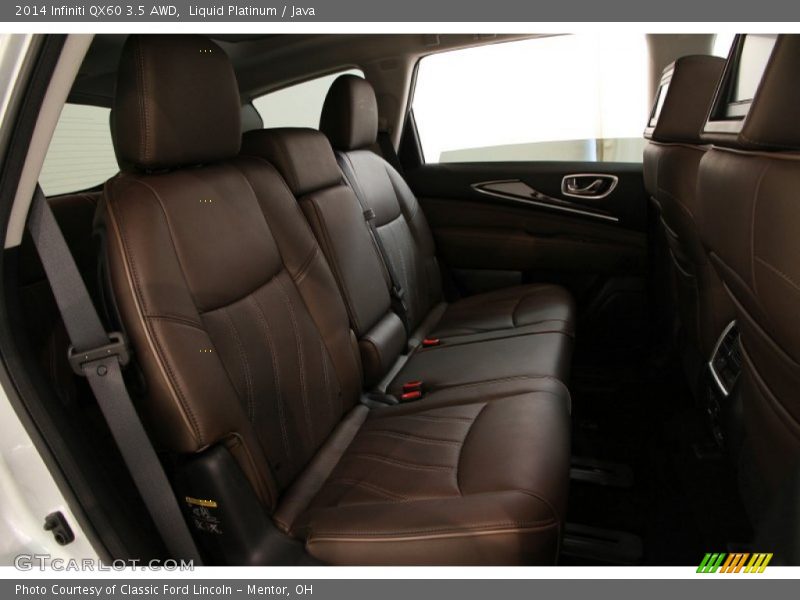 Rear Seat of 2014 QX60 3.5 AWD