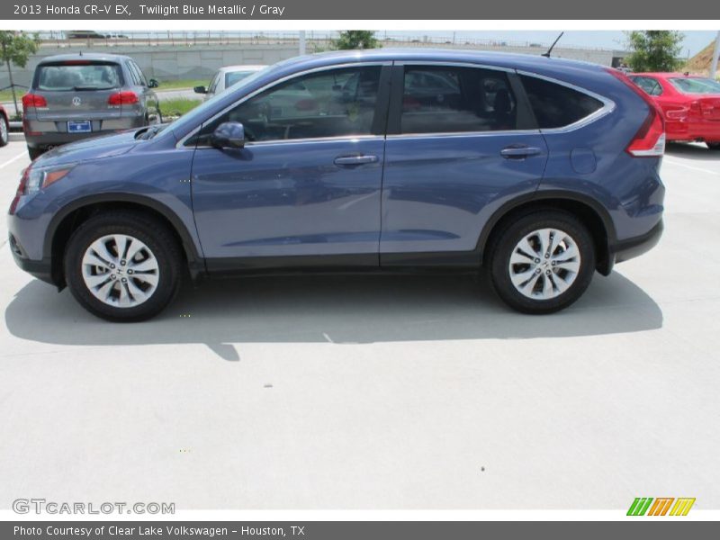 Twilight Blue Metallic / Gray 2013 Honda CR-V EX