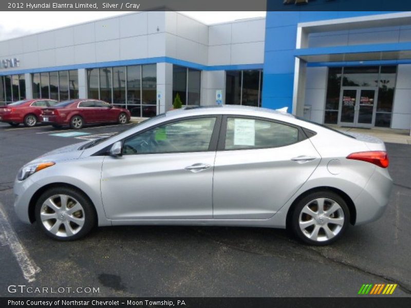 Silver / Gray 2012 Hyundai Elantra Limited